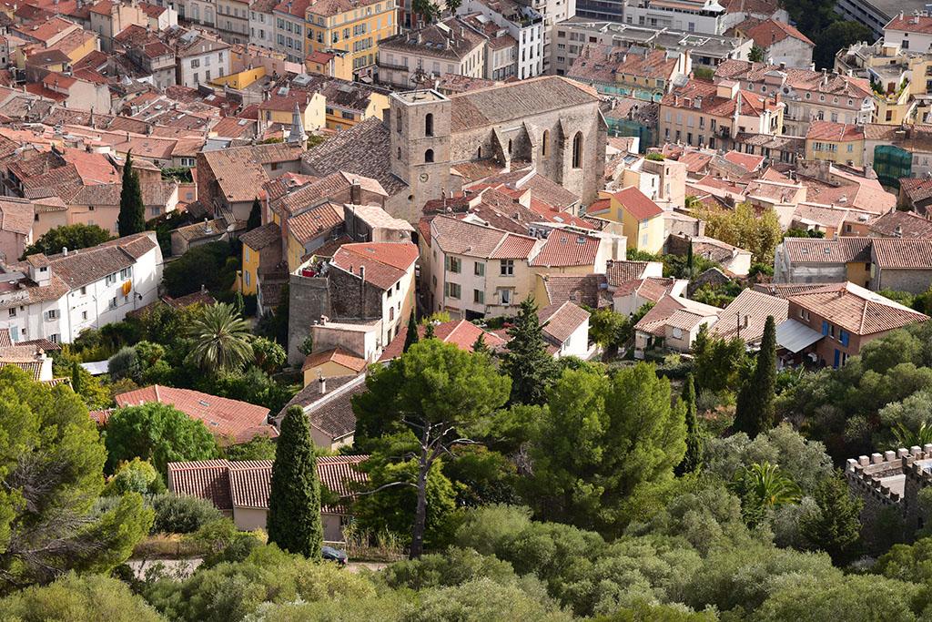 Vue depuis le château d'Hyères